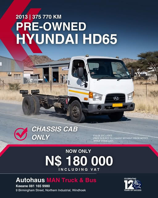 Hyundai HD65 Chassis Cab